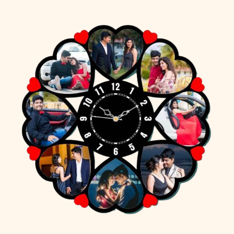 Customized Photo Collage Wall Clock