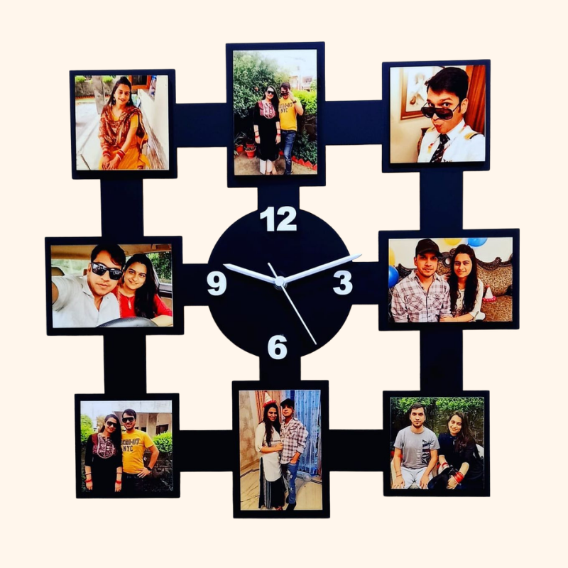 Customized Photo Frame Wall Clock