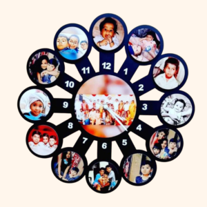 Customized Photo Collage Wall Clock