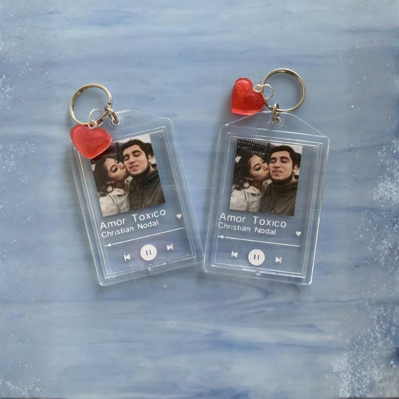 Personalized Spotify Keychain with Photo - Image 2