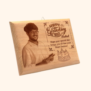 Customised Wooden Engraved Photo Frame