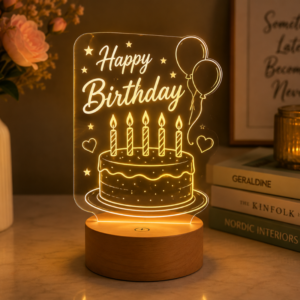 Happy Birthday LED Night Lamp