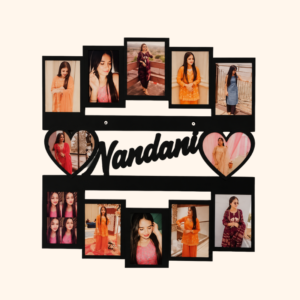 Customized Photo Collage Frame with Name