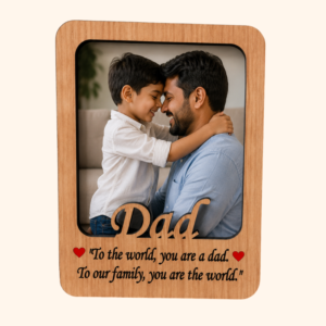 Father’s Day Wooden Photo Frame Fridge magnet